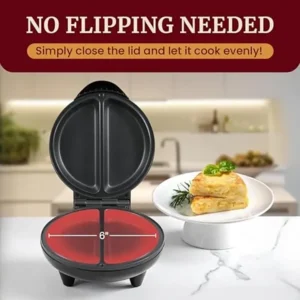 IMAIBMAI™ Non-Stick Dual Omelet & Frittata Maker with Cool Touch Handle